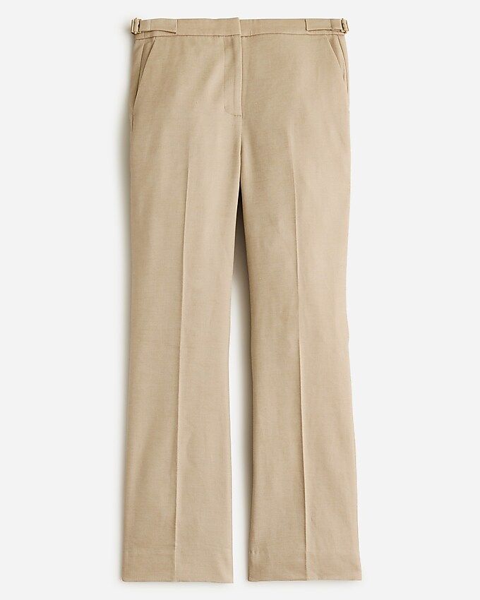 Slim-fit flare pant in stretch linen blend | J.Crew US