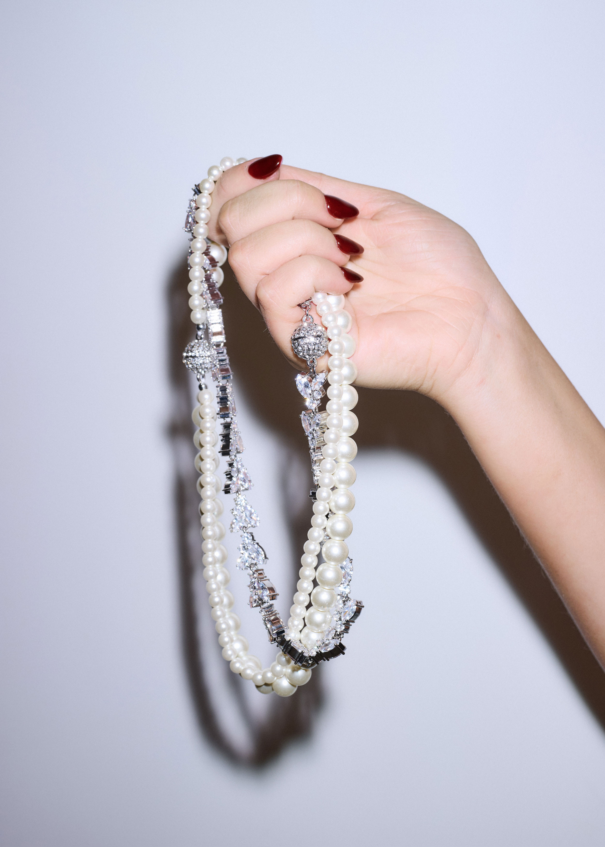 4-in-1 Necklace Crystal + Faux Pearl | ME+EM Global (Excluding US)