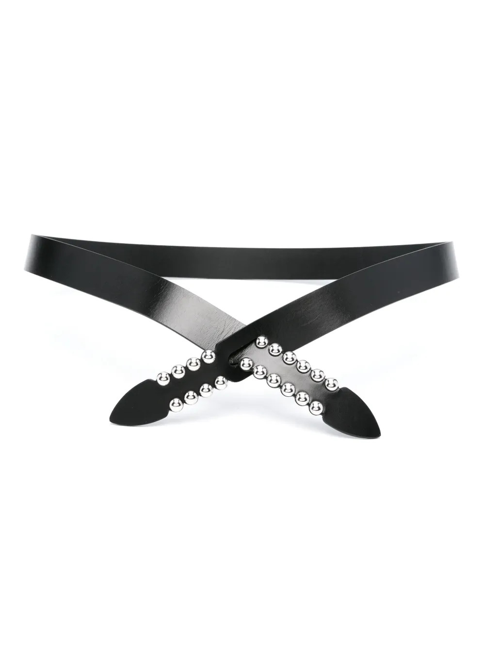ISABEL MARANT Lecce leather belt - Black | Farfetch Global