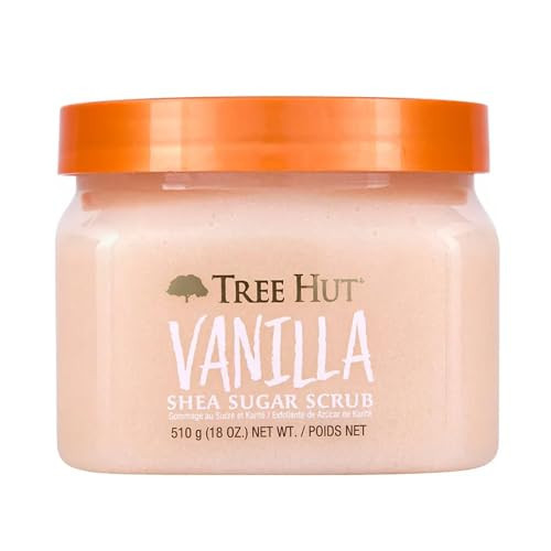 Tree Hut Vanilla Shea Sugar Exfoliating & Hydrating Body Scrub, 18 oz | Amazon (US)