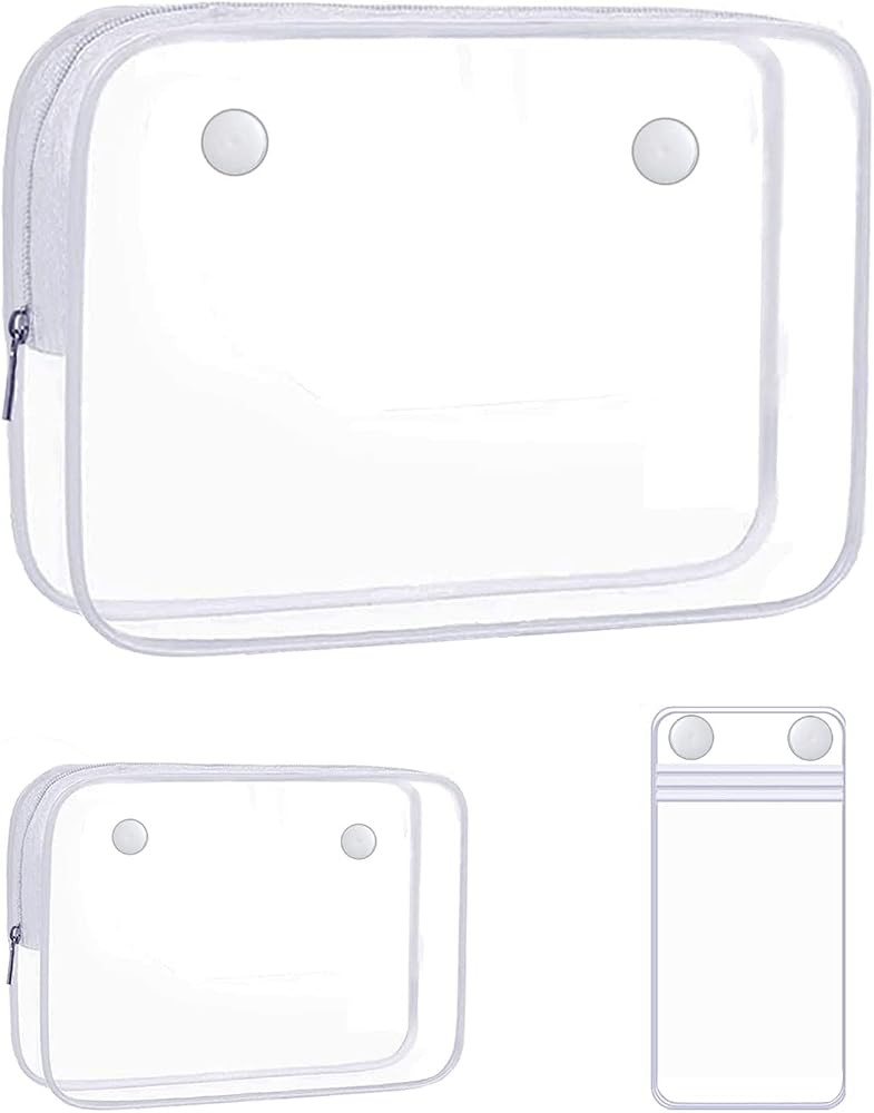 3 Pack Transparent Accessories Inside Bag,for Rubber Beach Tote Bag,Transparent Waterproof Design... | Amazon (US)