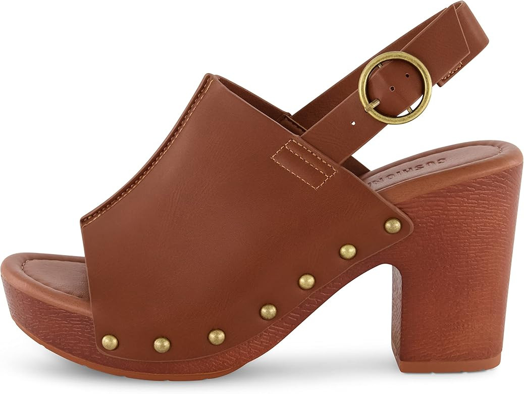 CUSHIONAIRE Women's Sisi Faux Wood Sandal +Comfort Foam & LiteSole Technology, Wide Widths Availa... | Amazon (US)