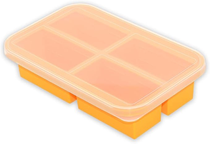 Bangp 1-Cup Silicone Freezing Tray with Lid,Soup Freezer Molds,Silicone Meal Prep Containers,Sili... | Amazon (US)