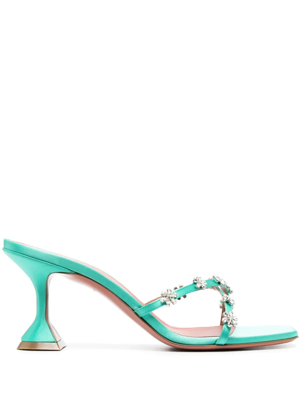 Amina Muaddi Lily 95mm crystal-embellished Mules - Farfetch | Farfetch Global