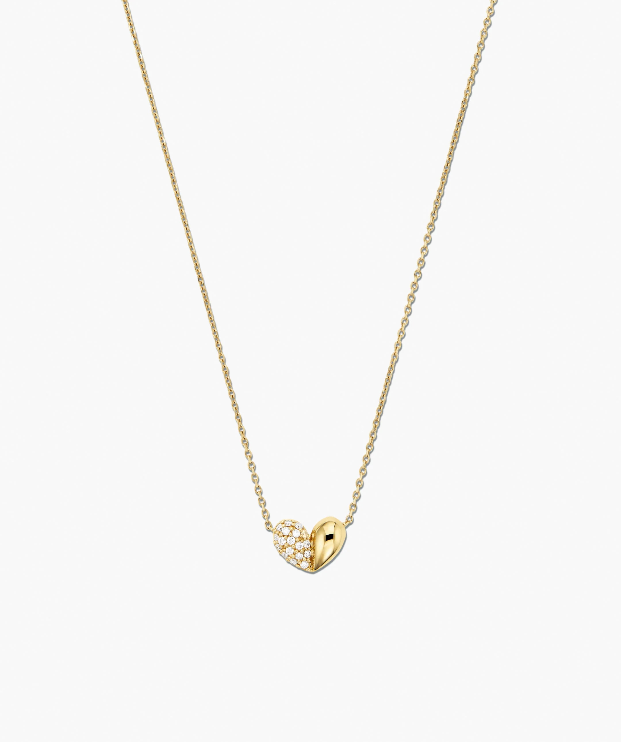 Better Half Heart Necklace | Mejuri Fine Crew