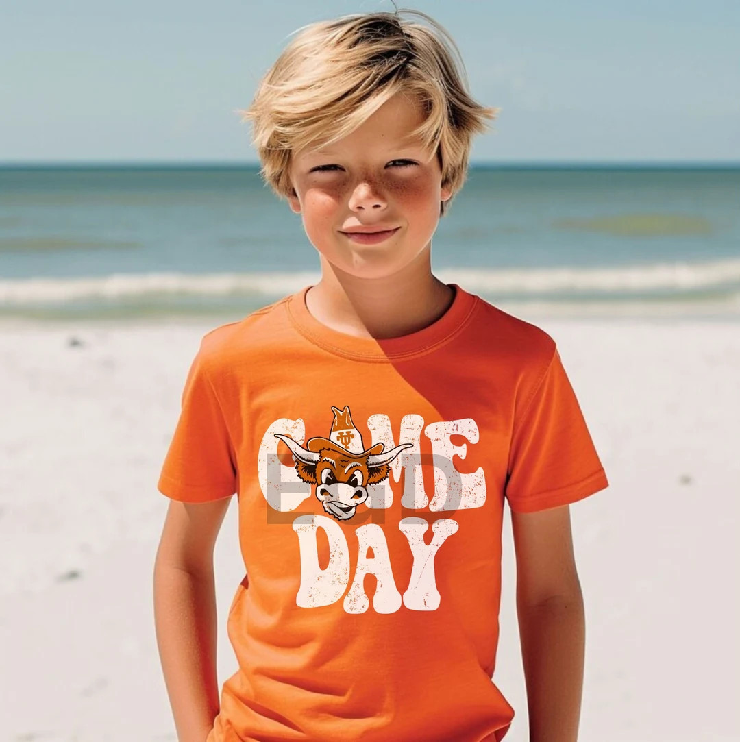 Kids Game Day Shirt Retro Texas Crewneck Shirt Distressed - Etsy | Etsy (US)