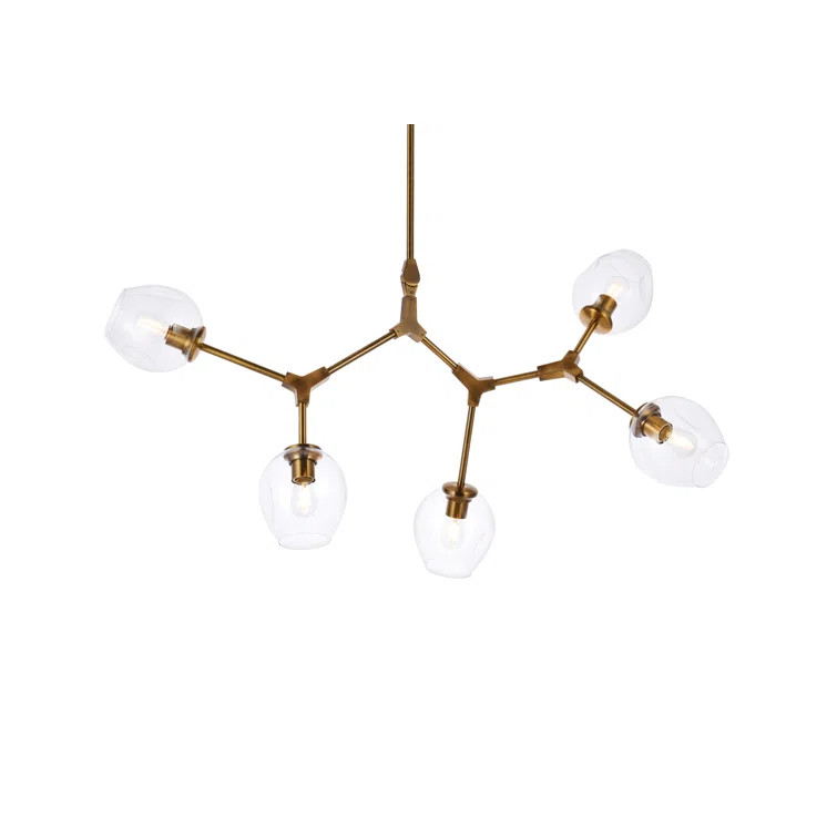 Ulrey 5 - Light Sputnik Modern Linear Chandelier | Wayfair North America