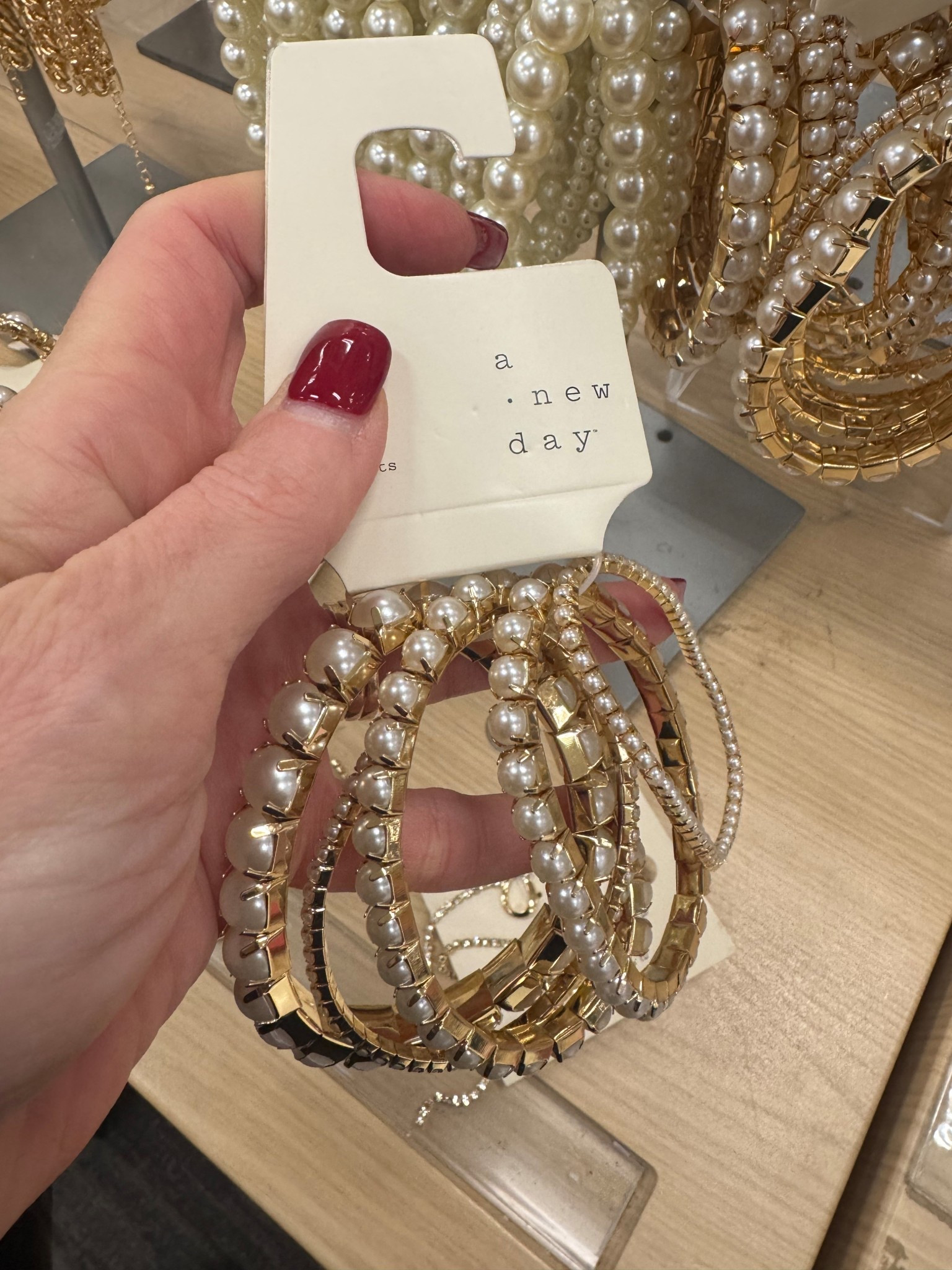 Target 30% off sale! New Year’s Eve outfit / Cupchain Stretch Bracelet Set 5pc - A New Day™ Gold/Clear 

#LTKSaleAlert #LTKHoliday #LTKootd