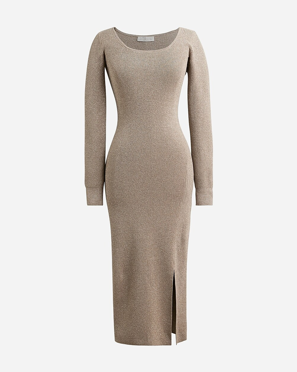 Side-slit metallic sweater-dress | J. Crew US