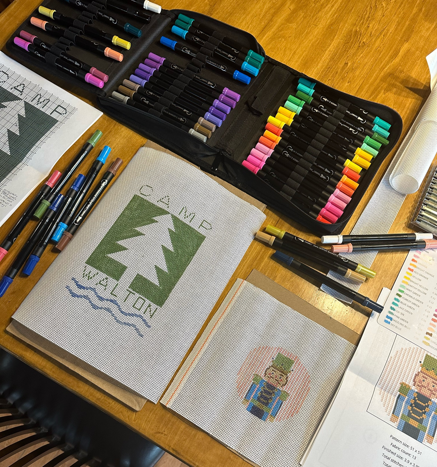 Needlepoint painting supplies I used and template charts I’ve seen and like! 

#LTKFindsUnder50