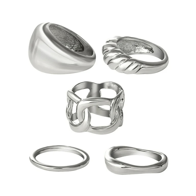 Jessica Simpson Fashion Ring Set, Set of 5 - Walmart.com | Walmart (US)
