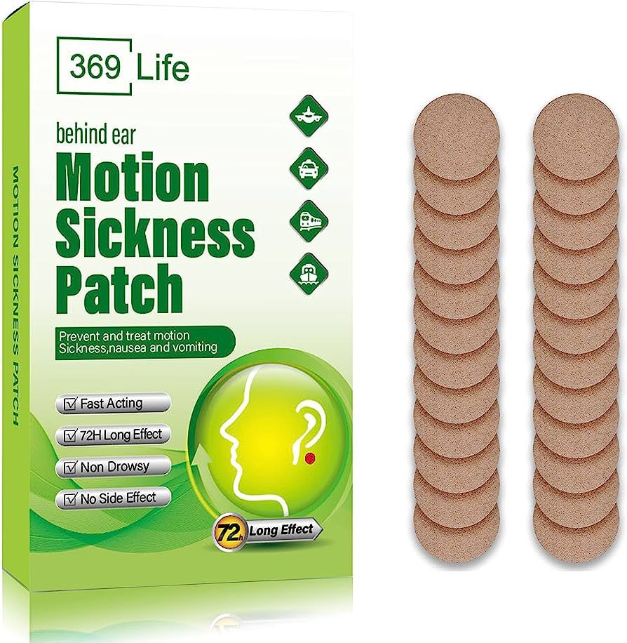 Motion Sickness Patches for Car and Boat Rides, Ships, Cruise and Airplane & Other Forms of Trans... | Amazon (US)