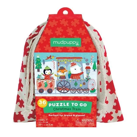 Mudpuppy - Christmas Train - Puzzle to Go | Walmart (US)