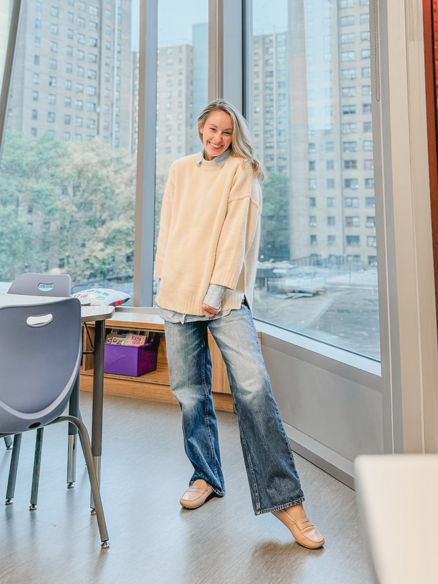 Happy first week of November! Celebrating in a cozy sweater and boyfriend jeans ✨ sweater is old school fp but I linked similar ones that are on sale now! 

#LTKSeasonal #LTKWorkwear #LTKSaleAlert