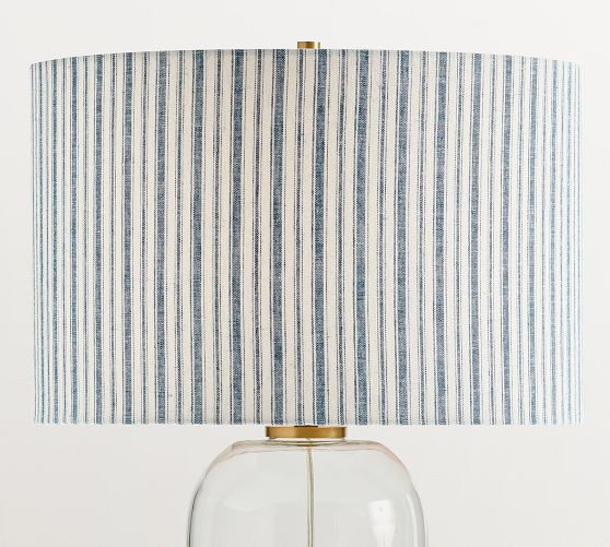 Carter Glass Table Lamp with Mark D. Sikes Pixie Shade (29") | Pottery Barn (US)