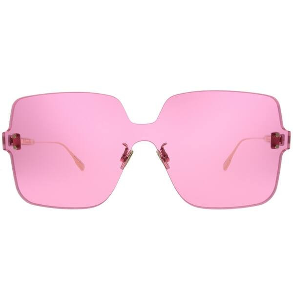 Dior Square Dior Color Quake 1 MU1 U1 Women Fuchsia Frame Pink Lens Sunglasses | Bed Bath & Beyond