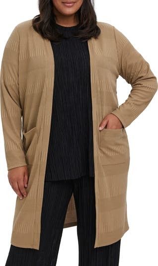 VERO MODA CURVE Long Open Cardigan | Plus Size Fall Outfit | Nordstrom