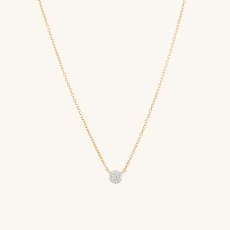Pavé Diamond Round Necklace - $300 | Mejuri (Global)