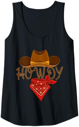 Distressed Howdy Cowboy Tank Top | Amazon (US)
