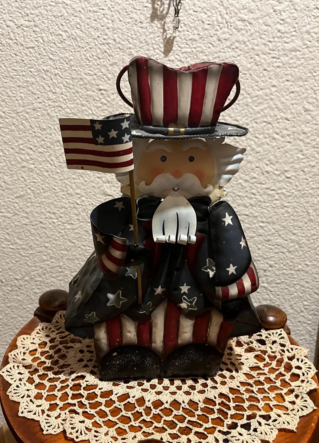 Home Interiors Americana Uncle Sam Patriotic Metal Lantern Candle Holder - Etsy | Etsy (Global)