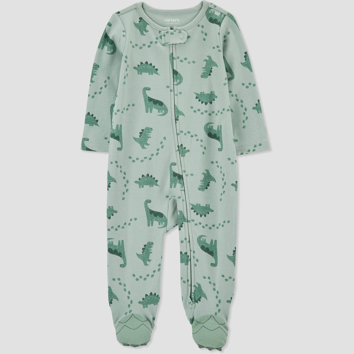 Carter's Just One You®️ Baby Boys' Dino Footed Pajama - Green | Target