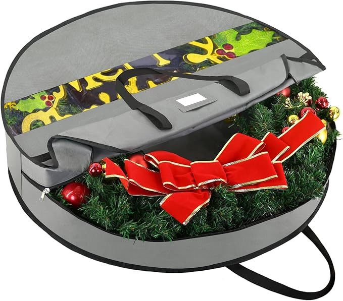 BALEINE Premium Wreath Storage Container, Oxford Christmas Wreath Storage Bags with Durable Tarp ... | Amazon (US)