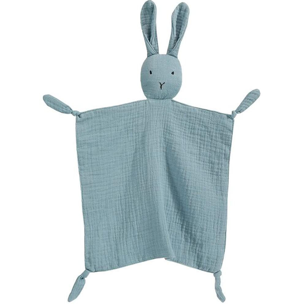 Organic Cotton Muslin Lovey Blanket, Organic Cotton Muslin Bunny Security Blanket Soft & Breathab... | Amazon (US)