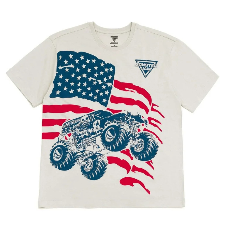 Monster Jam Grave Digger July 4th Matching Family T-Shirt Adult | Walmart (US)