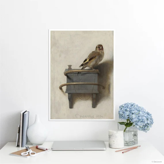 The Goldfinch giclee art print, Bird painting from the 17th century, Animal prints in archival pa... | Etsy (US)