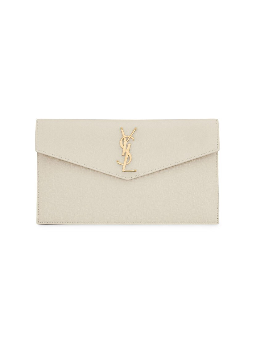 Medium Uptown Leather Clutch | Saks Fifth Avenue