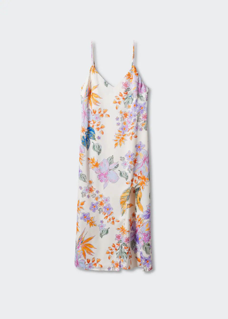 Pleated floral dress -  Women | Mango USA | MANGO (US)