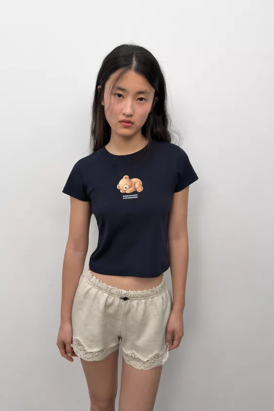 BEAR SHORT SLEEVE T-SHIRT | Zara UK