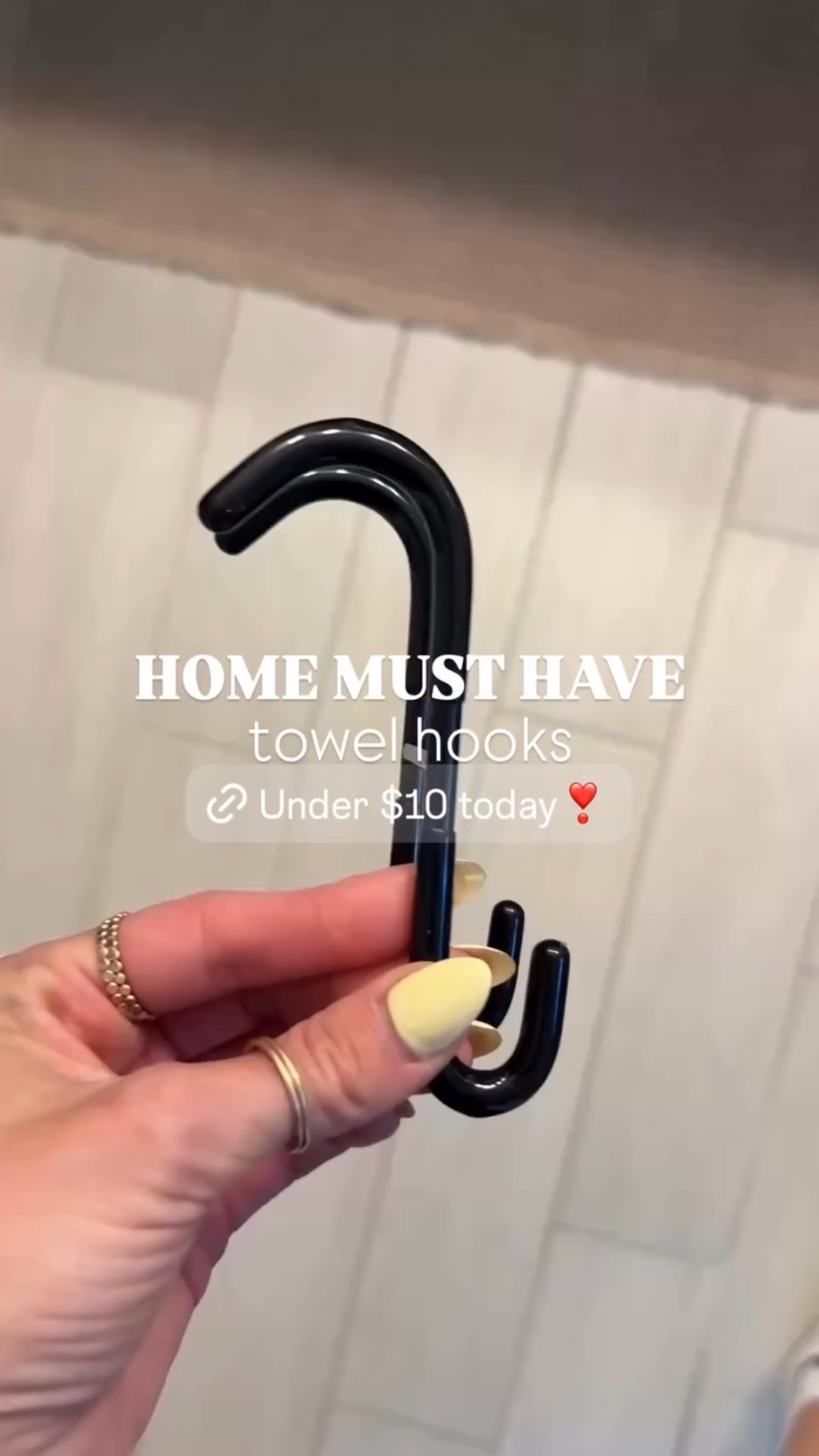 HOME MUST HAVE towel hooks! There elevate your bathroom. I love using these instead of drilling hooks onto my walls 🙌🏼 

#LTKHome
