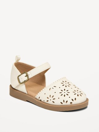 Faux-Leather Chunky Ballet Sandals for Toddler Girls | Old Navy (US)