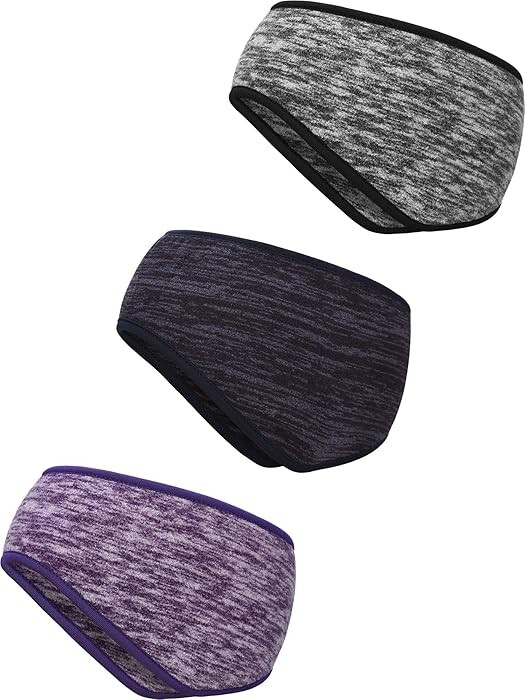 Blulu 3 Pcs Fleece Ear Warmers Headband
        for Men Women, Cover Ear Muffs, for Cold Weather,... | Amazon (US)
