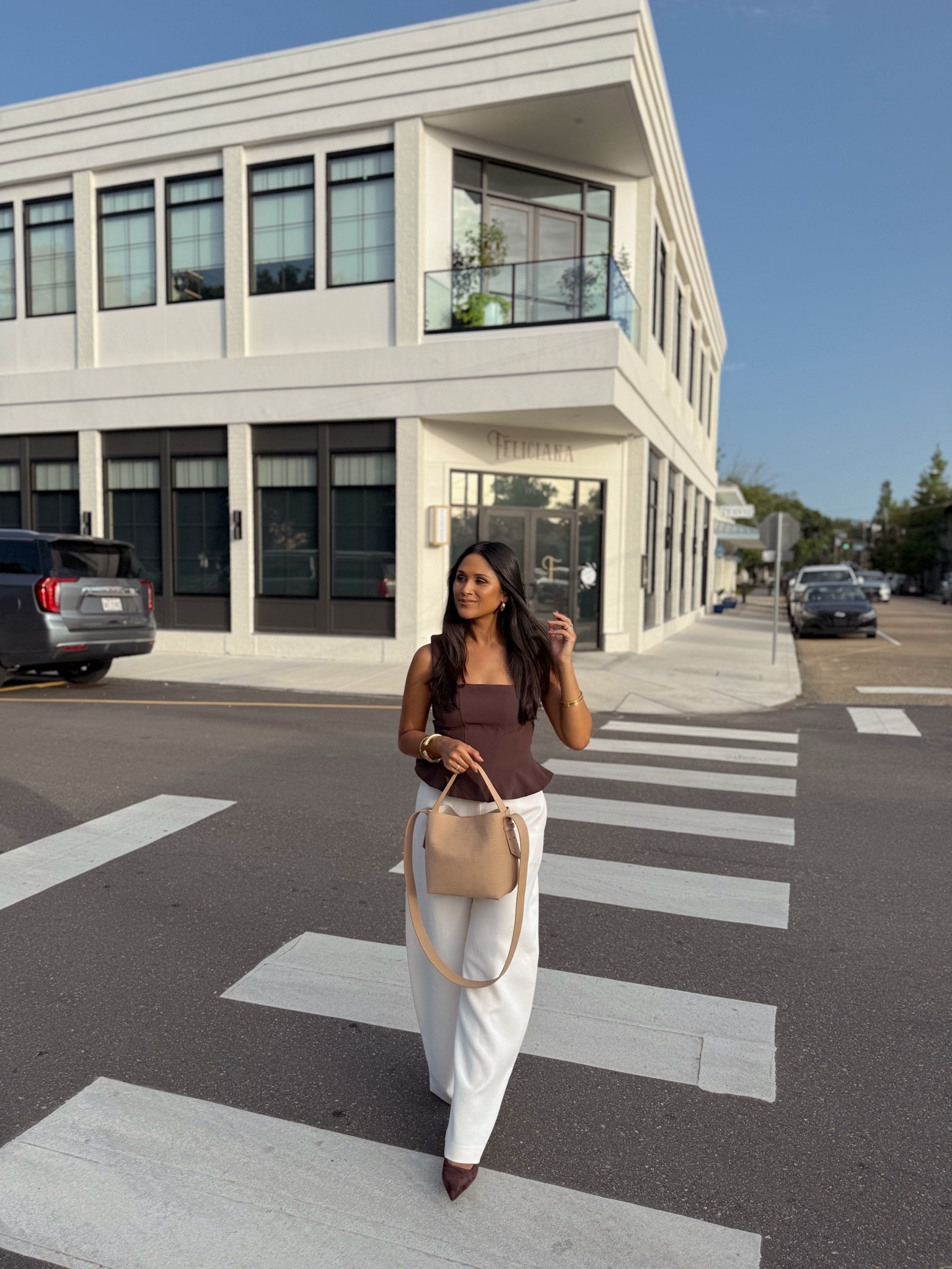 How gorgeous is the Selena bag in nubuck croc! Perfect for transitioning into fall. 
Take 20% OFF with code: HAUTE20

#LTKootd #LTKPetite

#LTKootd