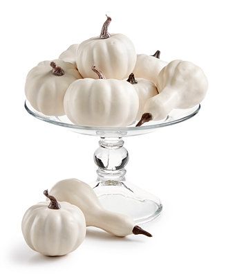 Martha Stewart Collection La Dolce Vita White Artificial Gourds, 9-Pc. Set, Created for Macy's & ... | Macys (US)