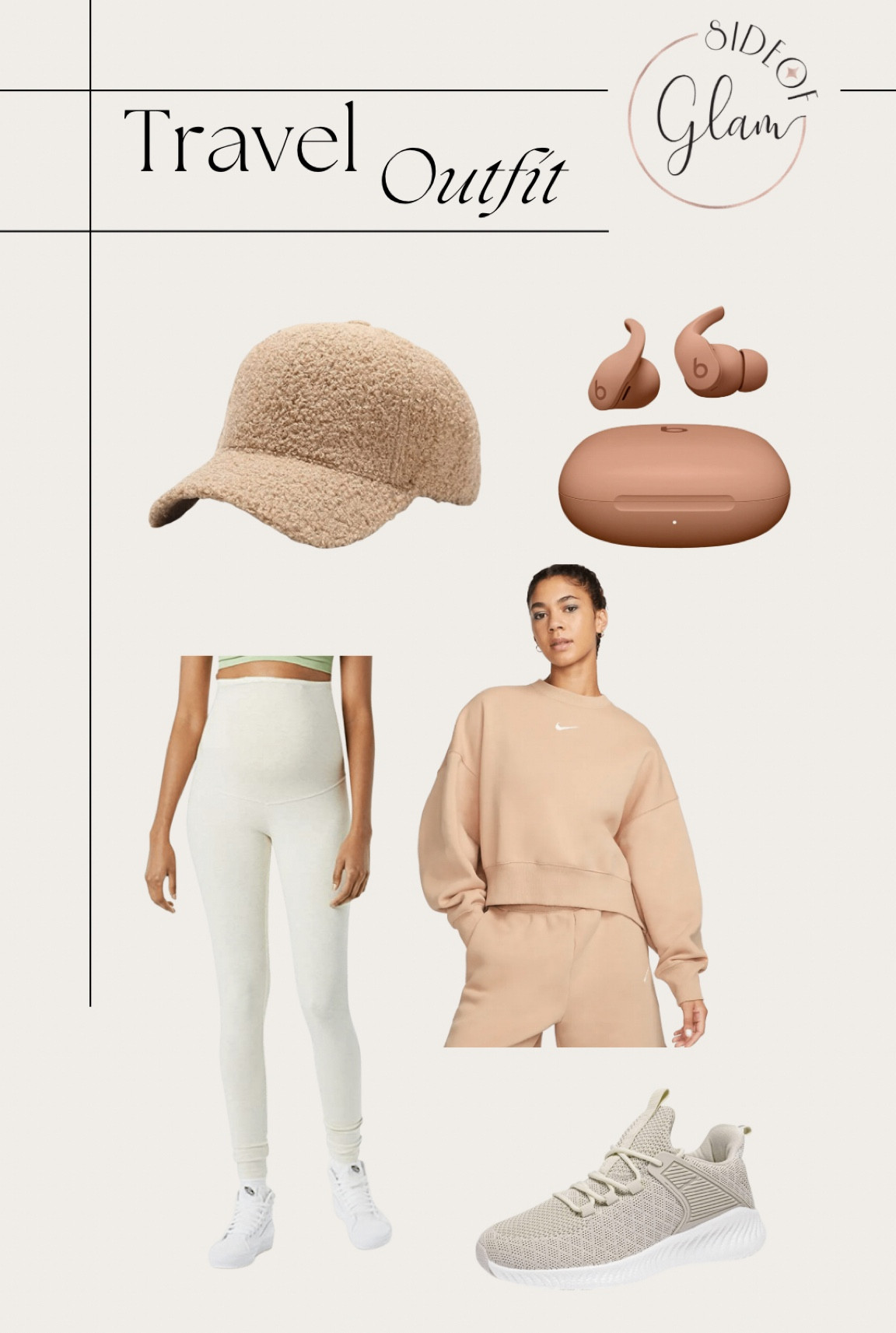 The perfect travel outfit! Beige khaki, and tan with white leggings. Perfect winter outfit is bump, maternity, and pregnancy friendly for new and expecting mothers moms. Great for the holiday season during fall and winter. Love this new arrival. Some items from Amazon, Altar’d State, Nordstrom, Nike, Steve Madden, Home Depot, Lululemon, Walmart, Madewell, Revolve. 

#LTKbump #LTKbaby #LTKtravel