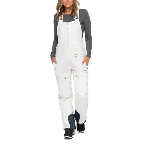 Arctix Women's Eco Friendly Traverse Bib Overalls, White, X-Large Short | Amazon (US)