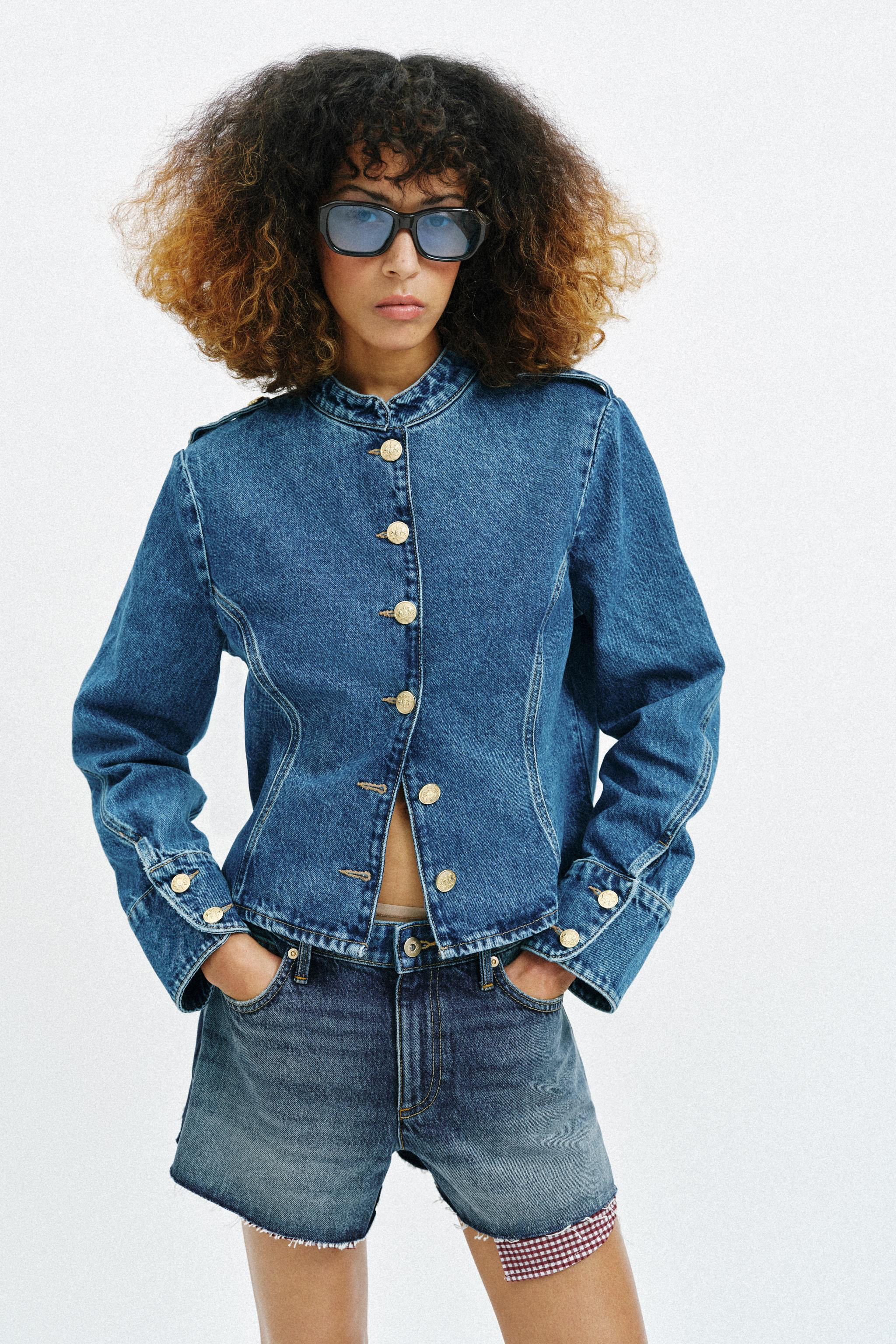 Z1975 GOLD BUTTON DENIM JACKET | Zara US
