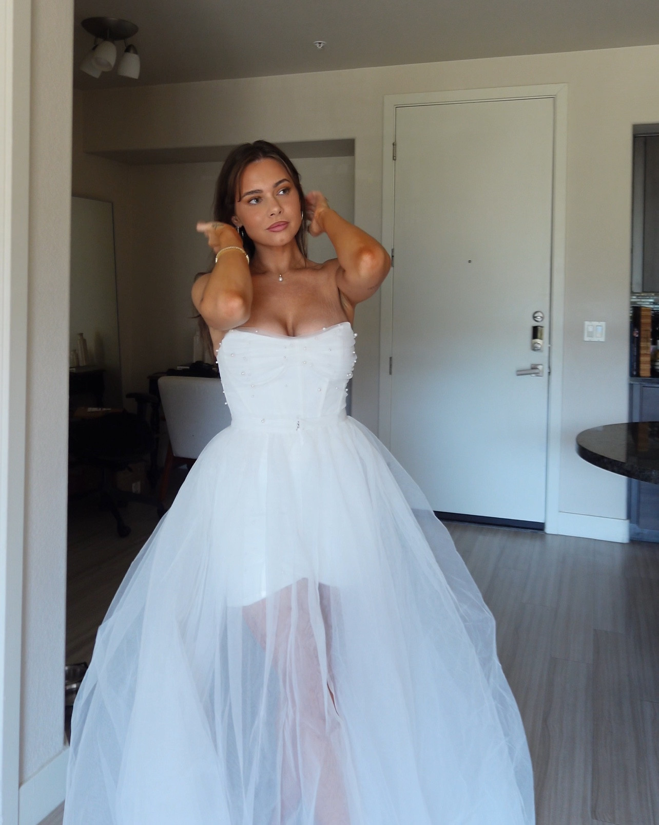 Insane bridal occasion dress 😍 #bridal #wedding #dress #gown

#LTKParties #LTKWedding #LTKStyleTip