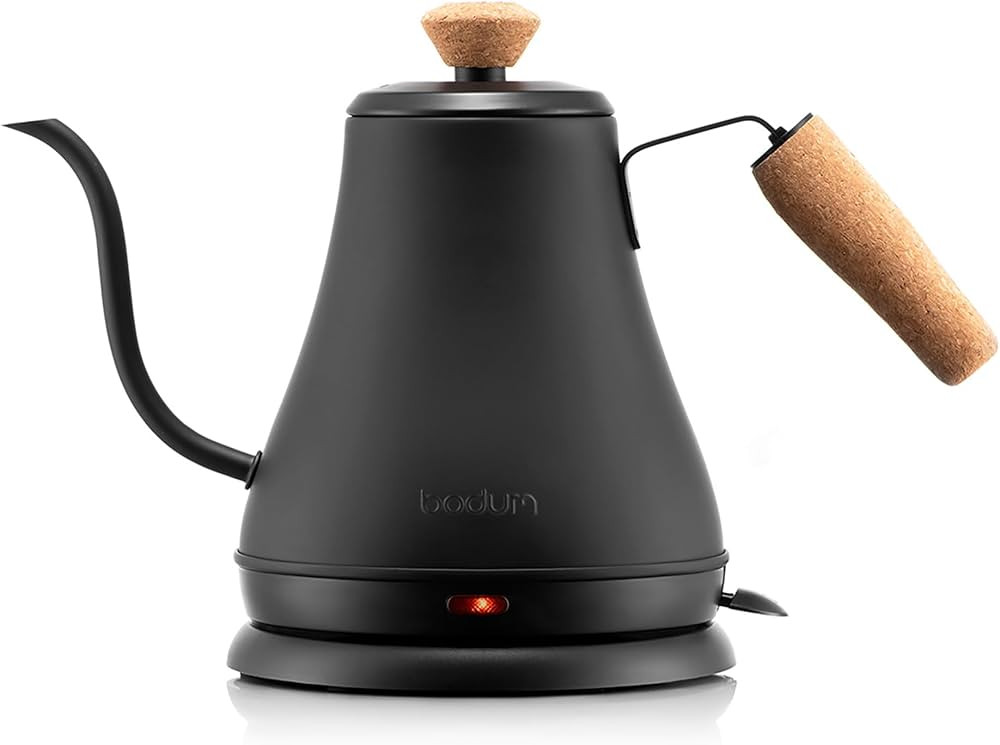 Bodum 27oz Bistro Gooseneck Electric Water Kettle, Pour Over Coffee & Tea, Stainless Steel, Matte... | Amazon (US)