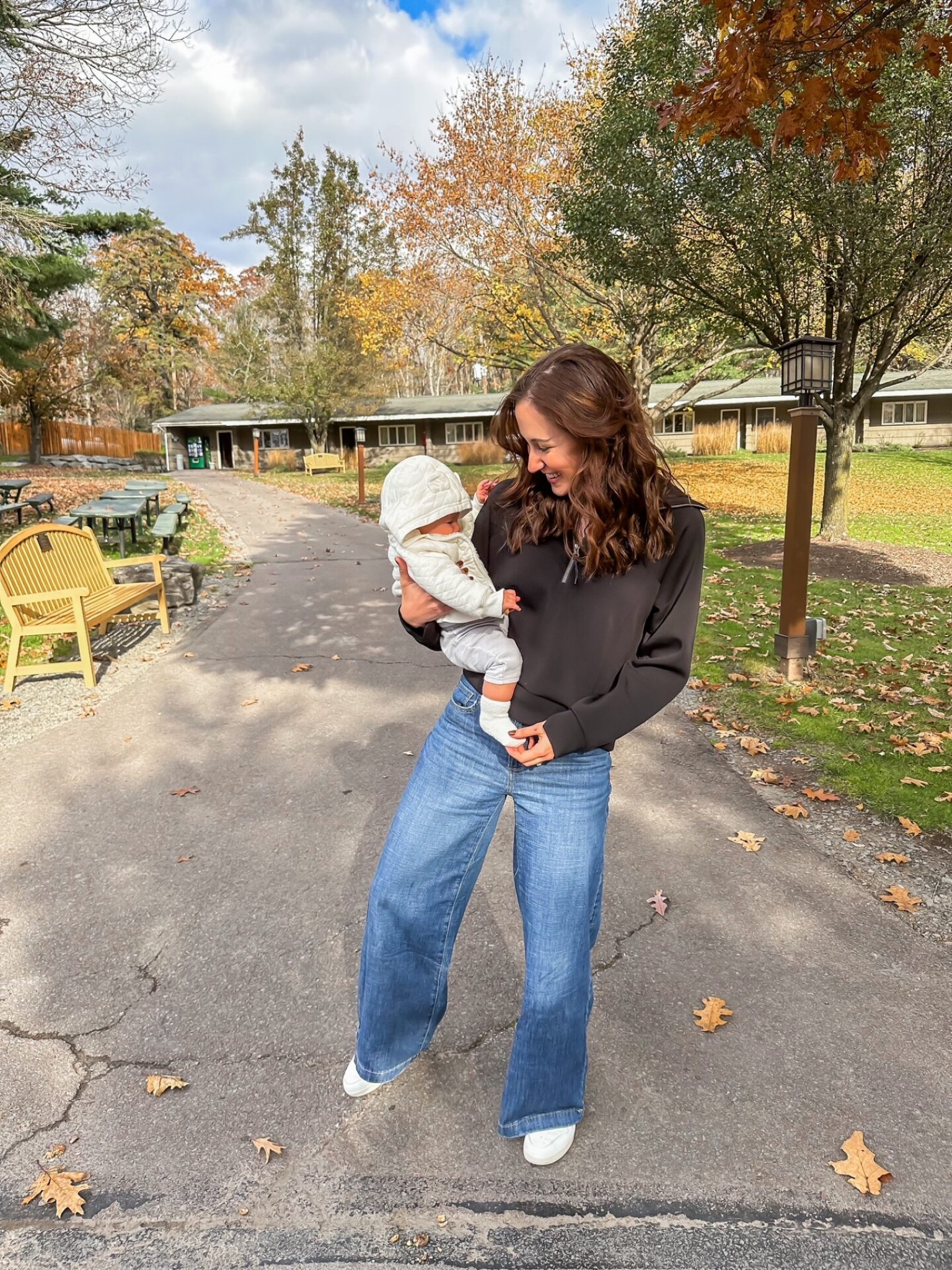 Thanksgiving outfit perfect for travel! Spanx Airessentials quarter zip (use code ELGXSPANX) + kohls wide leg jeans 

Fall outfit // travel outfit // casual outfit // quarter zip sweatshirt // baggy jeans // white sneakers // kohls fashion

#LTKtravel #LTKSeasonal #LTKHoliday