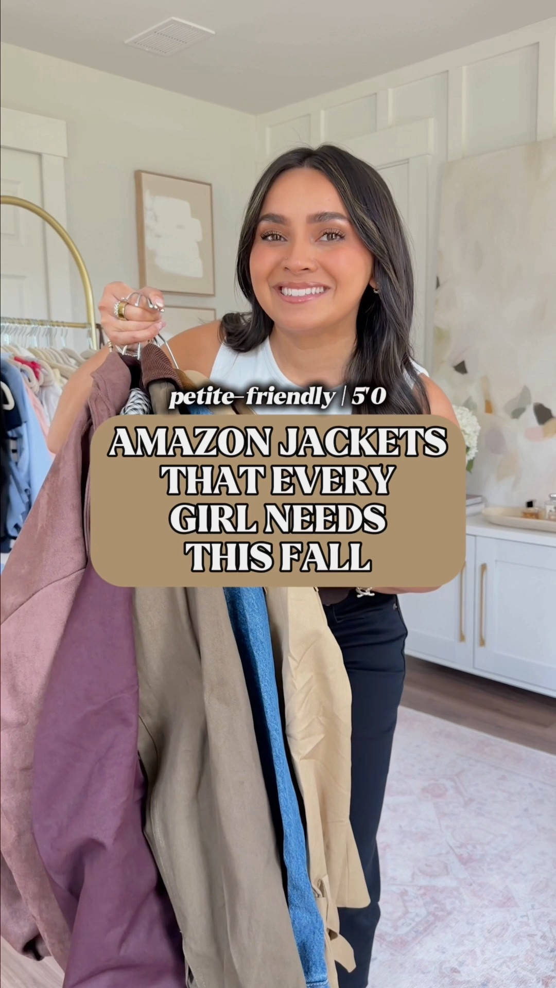 Amazon Fall Jackets!
For reference: I’m 5’0, petite, 32b bra size, and 2/26 in bottoms, pear shaped. 
*Everything I share is unaltered! TTS means true to size. Between size 5-6.5 in shoes

Wearing the smallest size in all jackets size xs/small
White tank size xs TTS
Black jeans size 26 short 
Brown suede boots size 6 TTS

Fall outfits
Autumn
Closet staples
Fall outfits women

#LTKPetite #LTKgrwm #LTKootd
