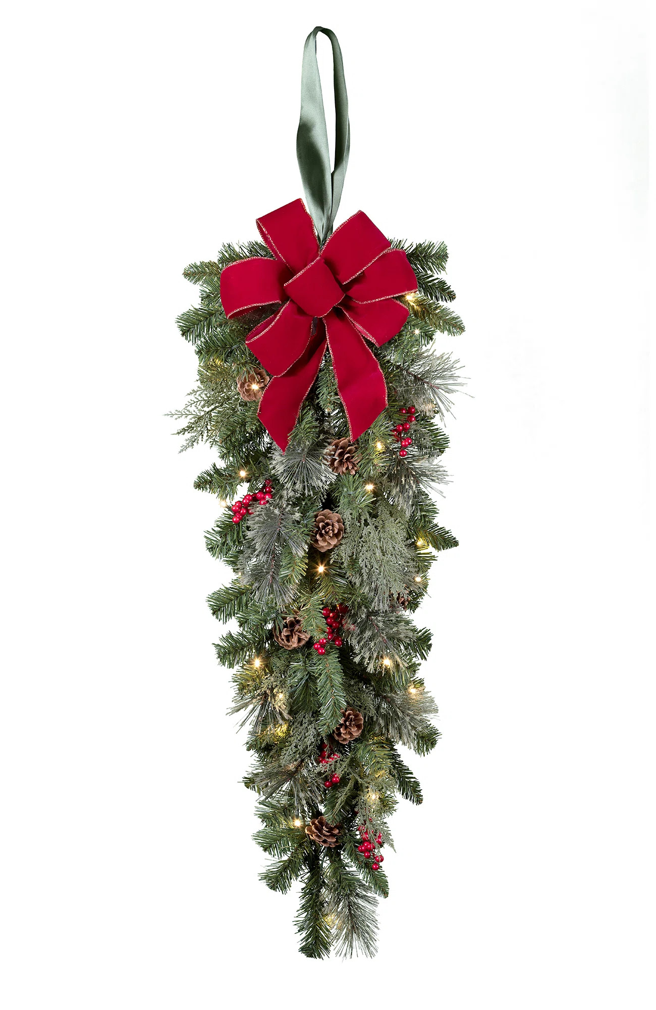 Lighted Faux Pine Swag | Wayfair North America