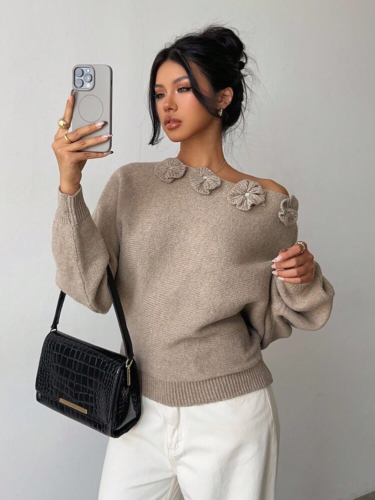 Elenzga Damen Eleganter Pullover | SHEIN