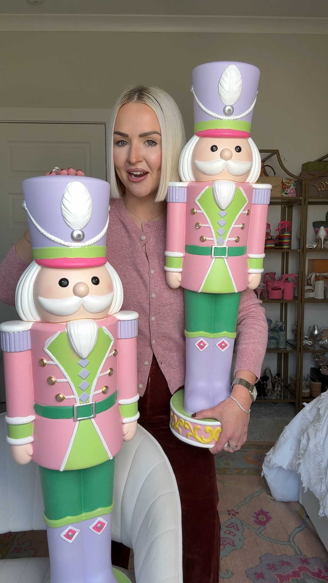 Pastel nutcrackers / pastel outdoor nutcrackers / affordable pink nutcrackers / pink Christmas decor / outdoor Christmas decor 

#LTKFindsUnder100 #LTKHome #LTKSeasonal