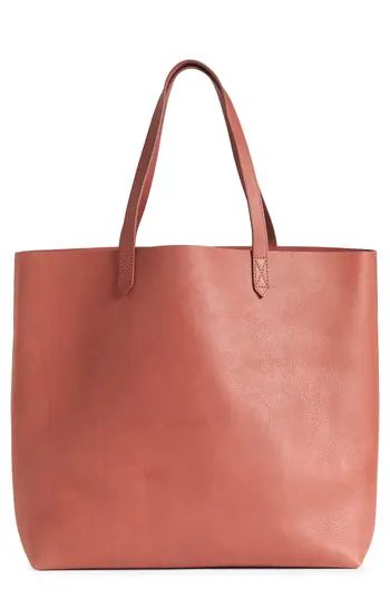 Madewell 'Transport' Leather Tote - Burgundy | Nordstrom