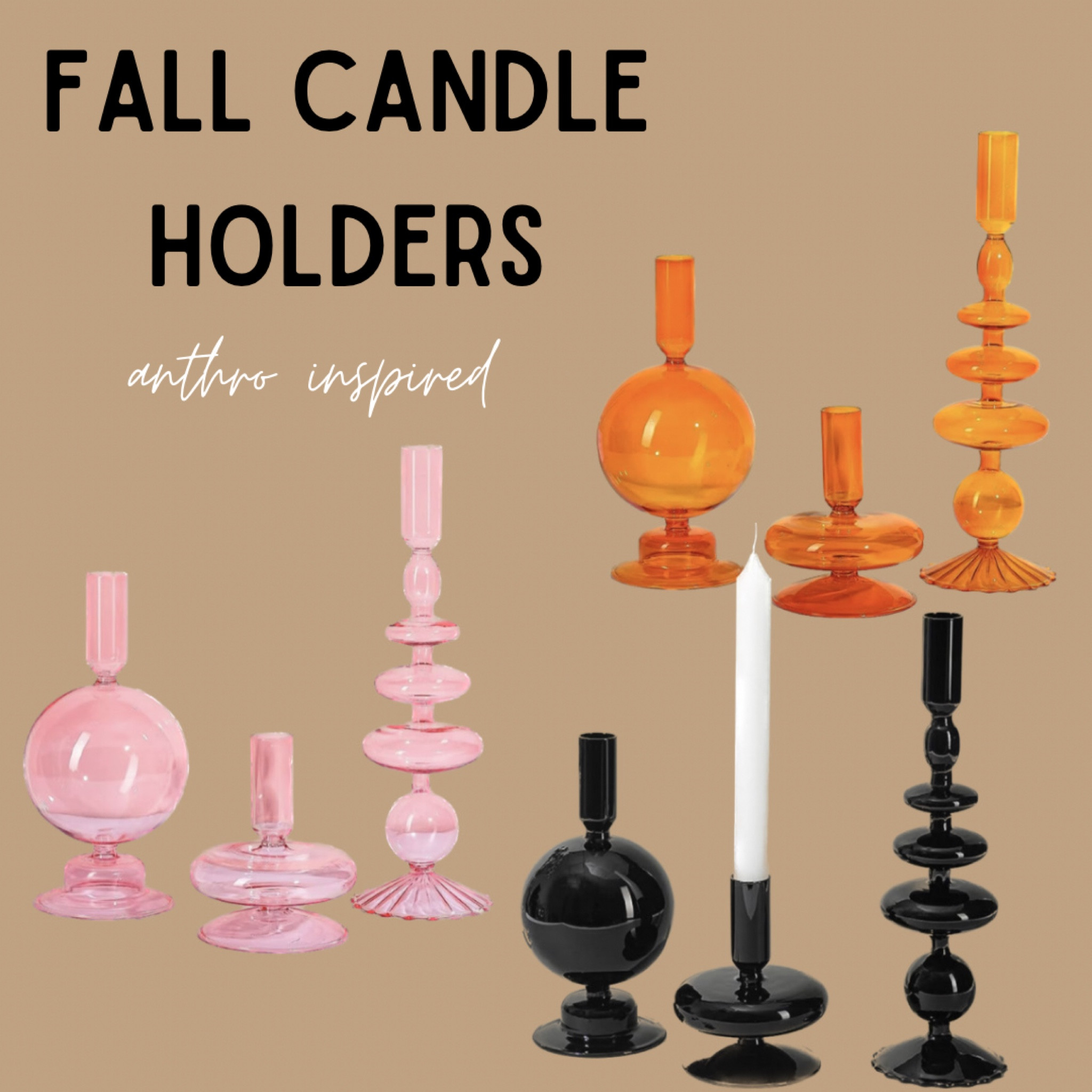 tapered glass candle holders 🤩

#LTKhome #LTKFind #LTKSeasonal
