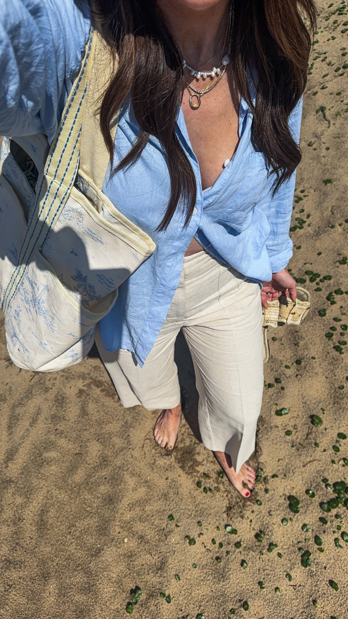 Linen beach ootd! OBSESSED w these Zara trousers but go up a size!

#LTKFindsUnder100 #LTKStyleTip #LTKFindsUnder50